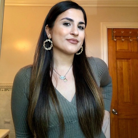 SPARKLY Round Gold & Silver Earrings - Picture 1 of 4